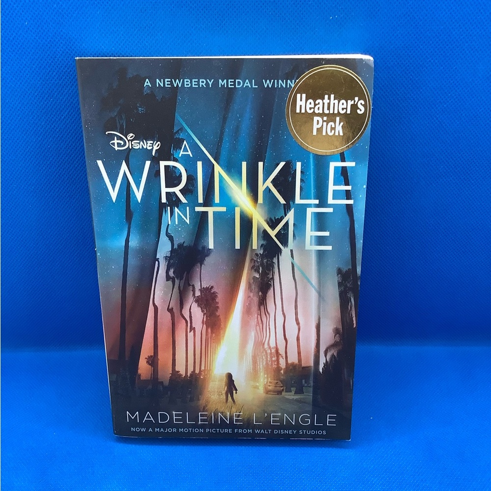 A Wrinkle In Time Paperback Book with Movie Cover